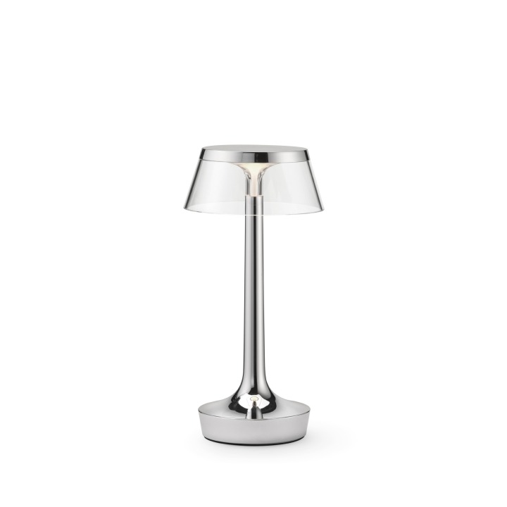 Bon Jour Unplugged - Flos - lampa przenośna – kolor Chrom (nr kat. F1040057)