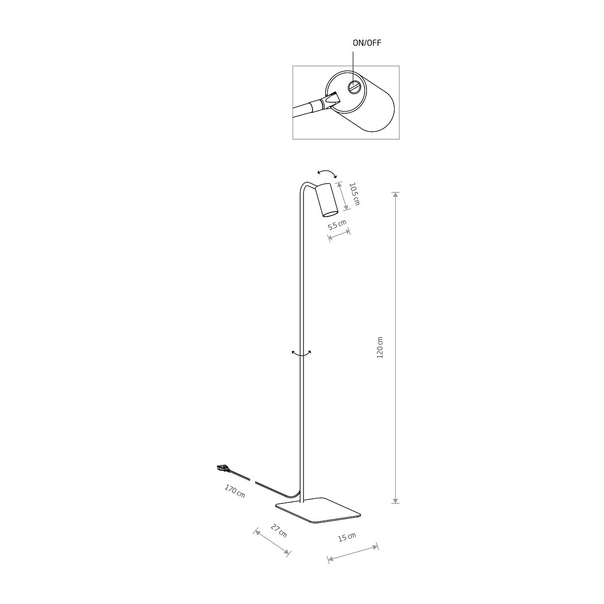 Lampa podłogowa MONO - Nowodvorski – zdjęcie 3