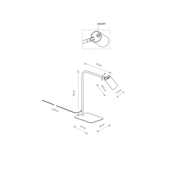 Lampa biurkowa MONO - Nowodvorski – zdjęcie 3