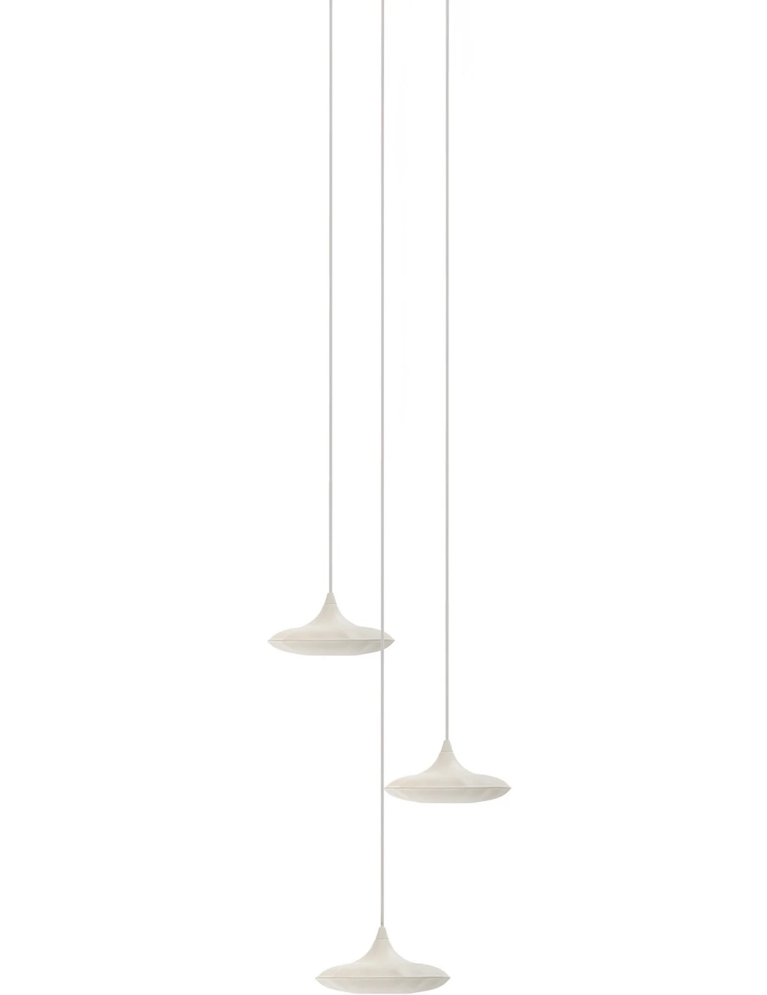 Lampin 13 Set 3 - Zieta - zestaw 3 × lampa wisząca – kolor White Matt 9010 (nr kat. ZE-LAMPIN-13-SET3-WHT-40)