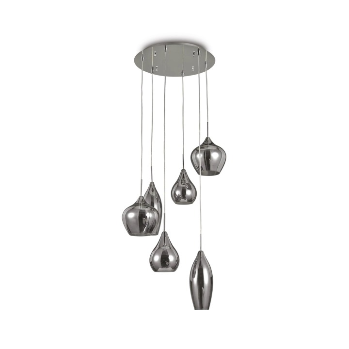 Soft SP6 - Ideal Lux - lampa wisząca – kolor Dymny (nr kat. 111841)