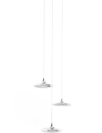 Lampin 15 Set 3 - Zieta - zestaw 3 × lampa wisząca – kolor Inox Polished (nr kat. ZE-LAMPIN-15-SET3-INX-30)