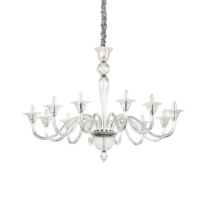 Brigitta SP12 - Ideal Lux - lampa wisząca – kolor Przezroczysty (nr kat. 199375)