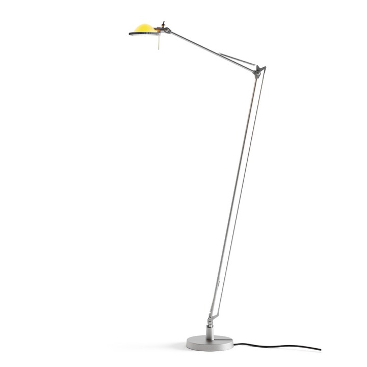 Berenice - Luceplan - lampa podłogowa – kolor Aluminium (nr kat. LP-D12NT-ALU-YELLOW)