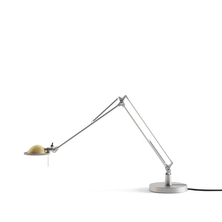 Berenice ramiona 30+30 cm - Luceplan - lampa stołowa – kolor Aluminium (nr kat. LP-D12NPI-ARMS-30-30-CM-ALU-BRAS)