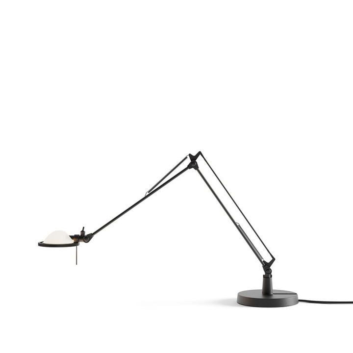 Berenice ramiona 30+30 cm - Luceplan - lampa stołowa – kolor Czarny (nr kat. LP-D12NPI-ARMS-30-30-CM-BLACK-WH)