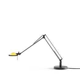 Berenice ramiona 30+30 cm - Luceplan - lampa stołowa – kolor Czarny (nr kat. LP-D12NPI-ARMS-30-30-CM-BLACK-YE)