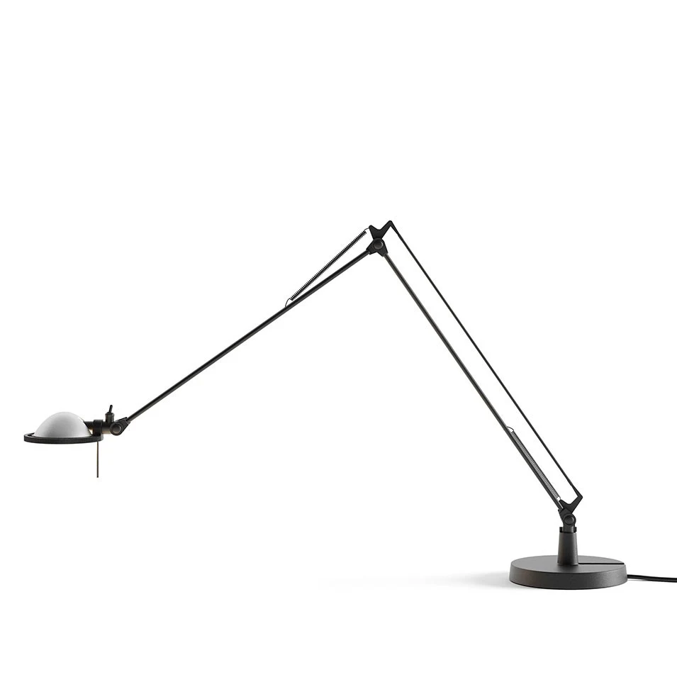Berenice ramiona 45+45 cm - Luceplan - lampa stołowa – kolor Czarny (nr kat. LP-D12N-ARMS-45-45-CM-BLACK-ALU)