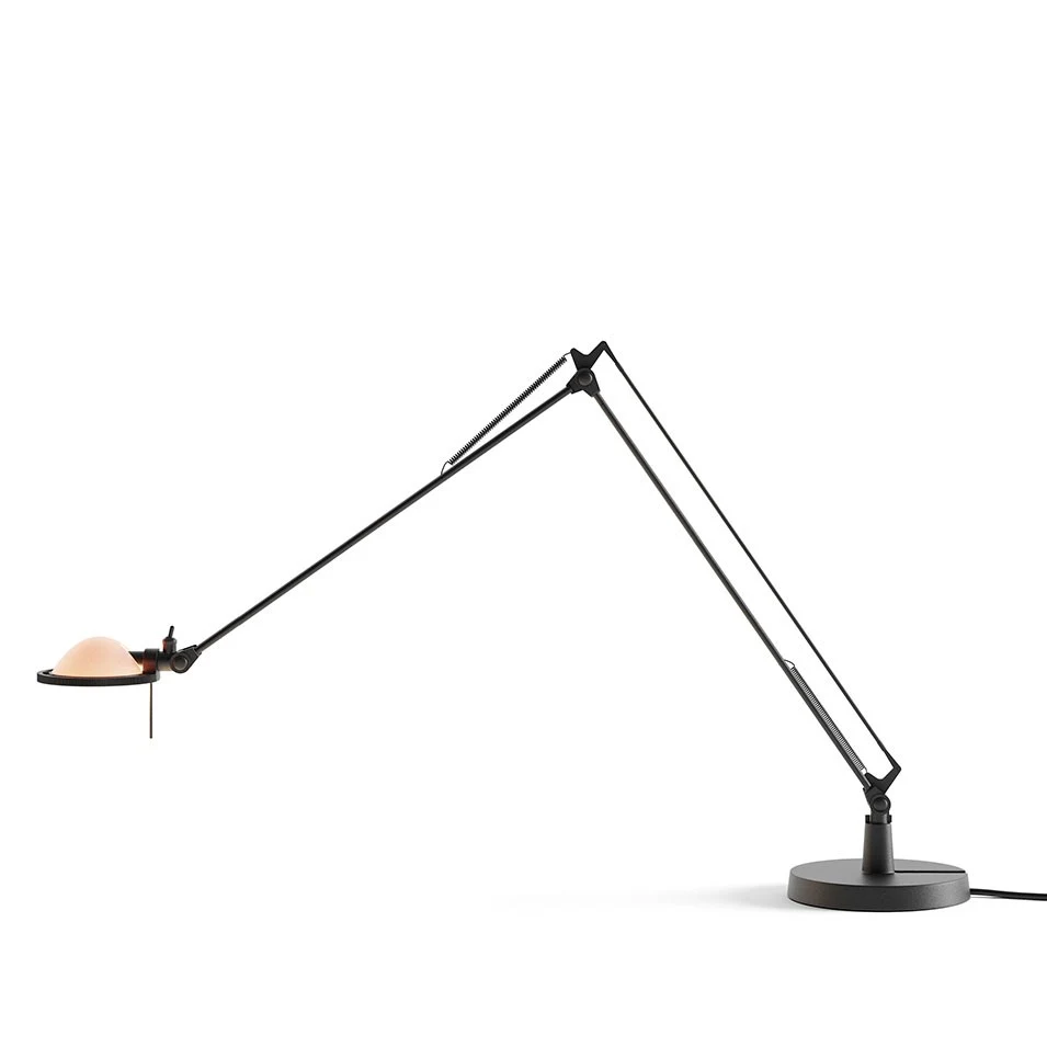 Berenice ramiona 45+45 cm - Luceplan - lampa stołowa – kolor Czarny (nr kat. LP-D12N-ARMS-45-45-CM-BLACK-PINK)