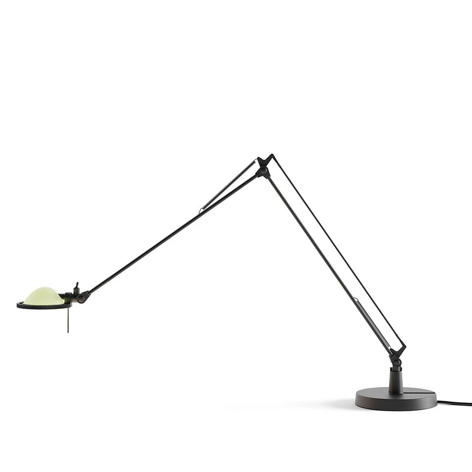 Berenice ramiona 45+45 cm - Luceplan - lampa stołowa – kolor Czarny (nr kat. LP-D12N-ARMS-45-45-CM-BLACK-SAGE)