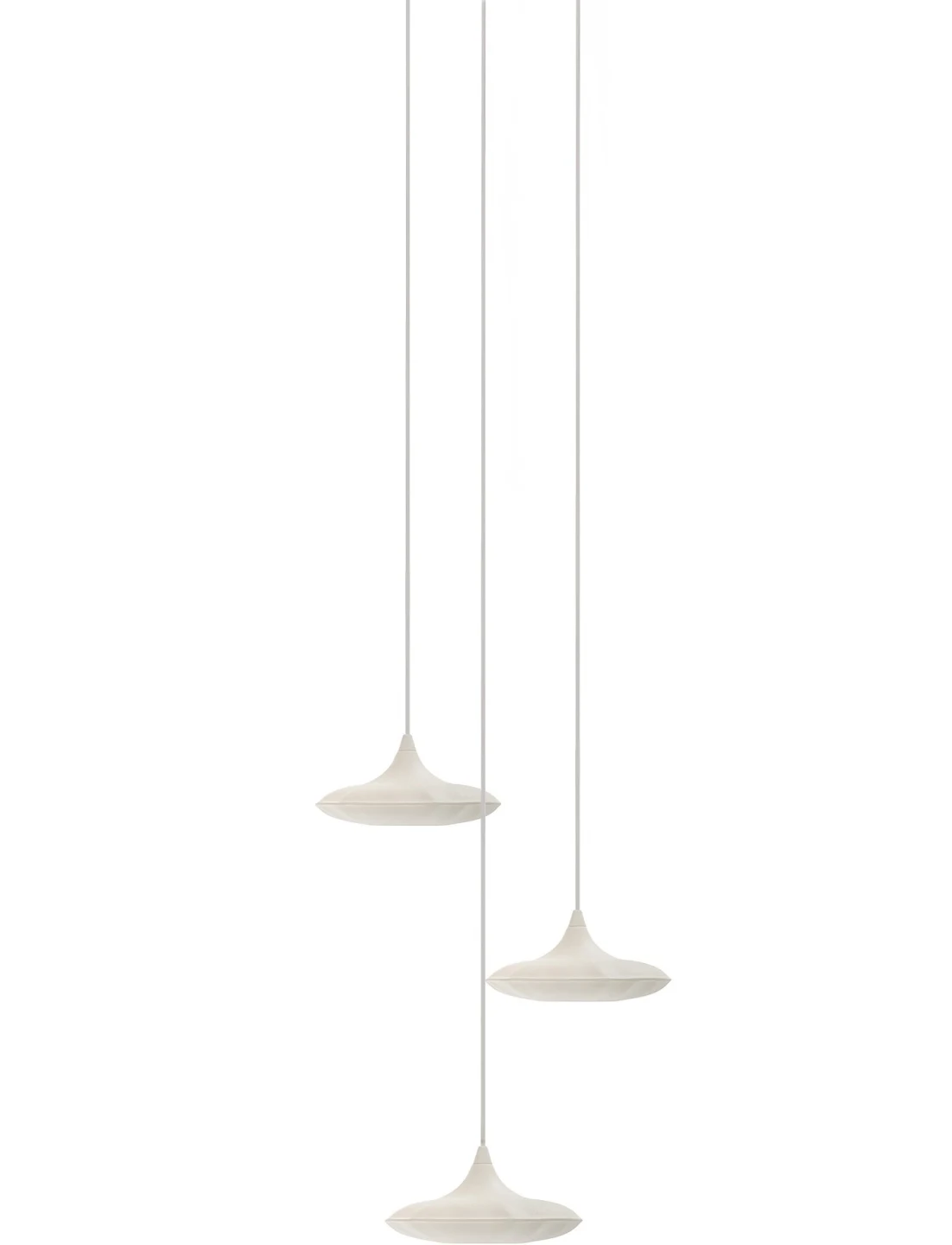 Lampin 15 Set 3 - Zieta - zestaw 3 × lampa wisząca – kolor White Matt 9010 (nr kat. ZE-LAMPIN-15-SET3-WHT-30)