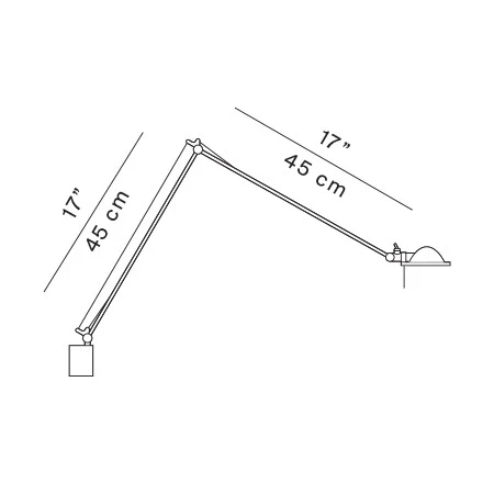 Berenice ramiona 45+45cm - Luceplan - kinkiet – zdjęcie 6