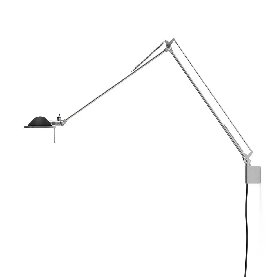 Berenice ramiona 45+45cm - Luceplan - kinkiet – kolor Aluminium (nr kat. LP-D12NA45-ARMS-45-45CM-ALU-BLAC)