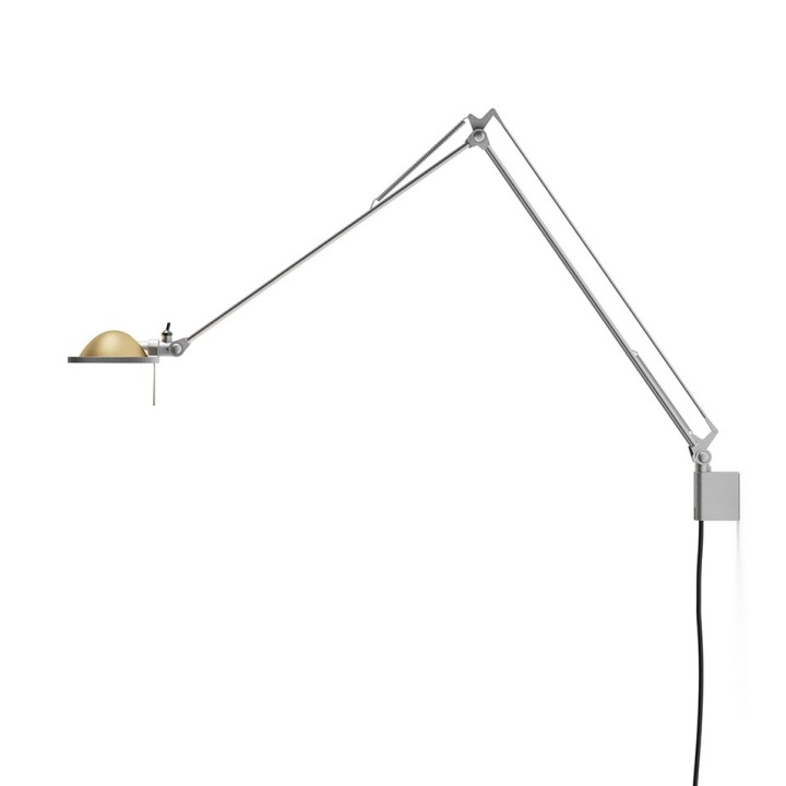 Berenice ramiona 45+45cm - Luceplan - kinkiet – kolor Aluminium (nr kat. LP-D12NA45-ARMS-45-45CM-ALU-BRAS)