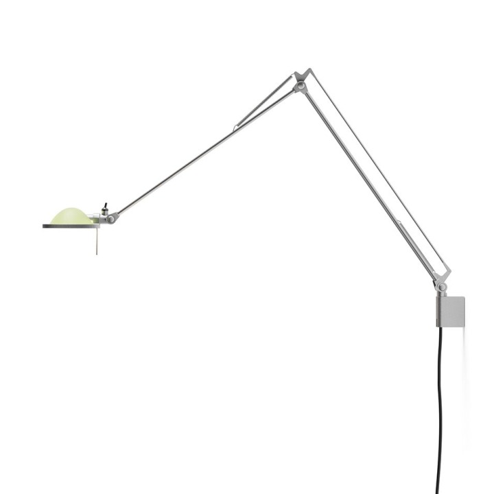 Berenice ramiona 45+45cm - Luceplan - kinkiet – kolor Aluminium (nr kat. LP-D12NA45-ARMS-45-45CM-ALU-SAGE)
