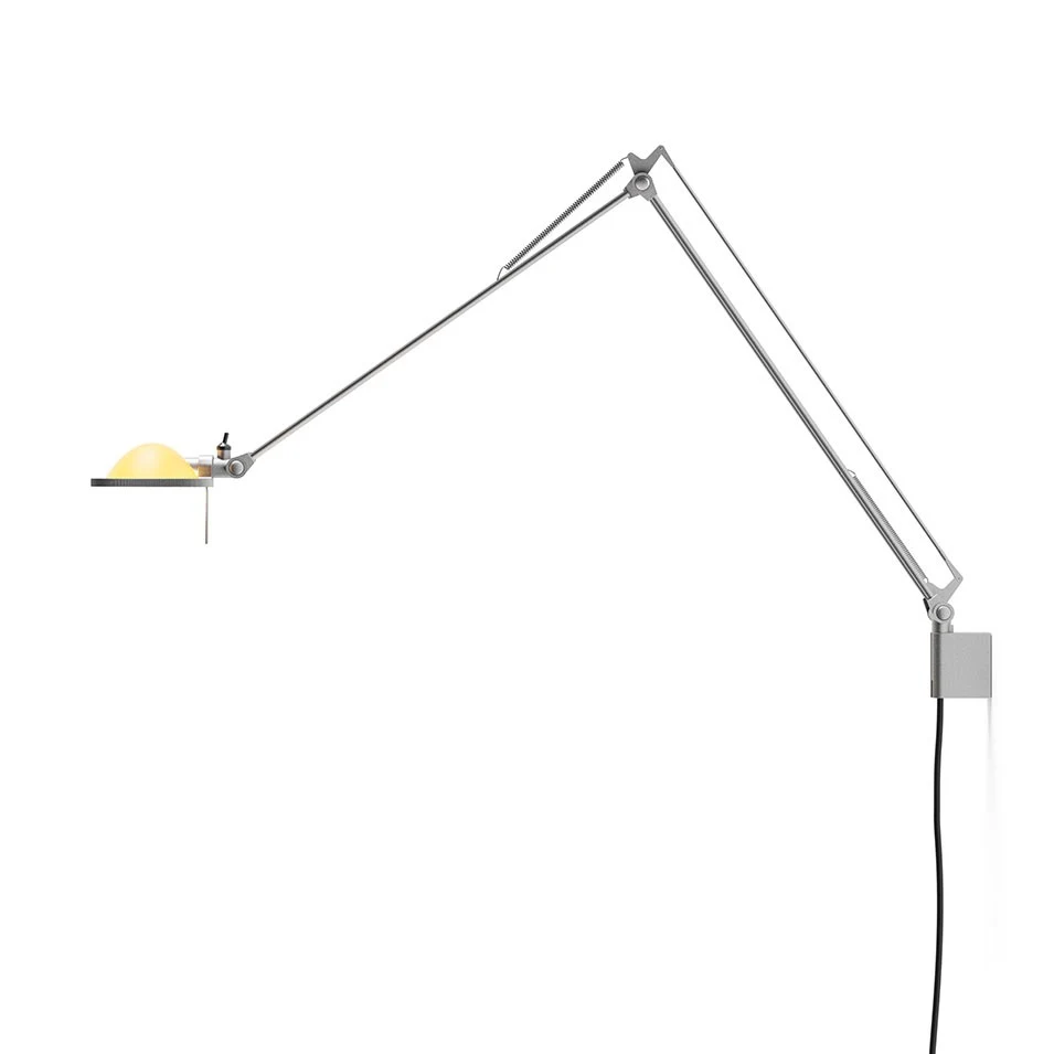 Berenice ramiona 45+45cm - Luceplan - kinkiet – kolor Aluminium (nr kat. LP-D12NA45-ARMS-45-45CM-ALU-YELL)