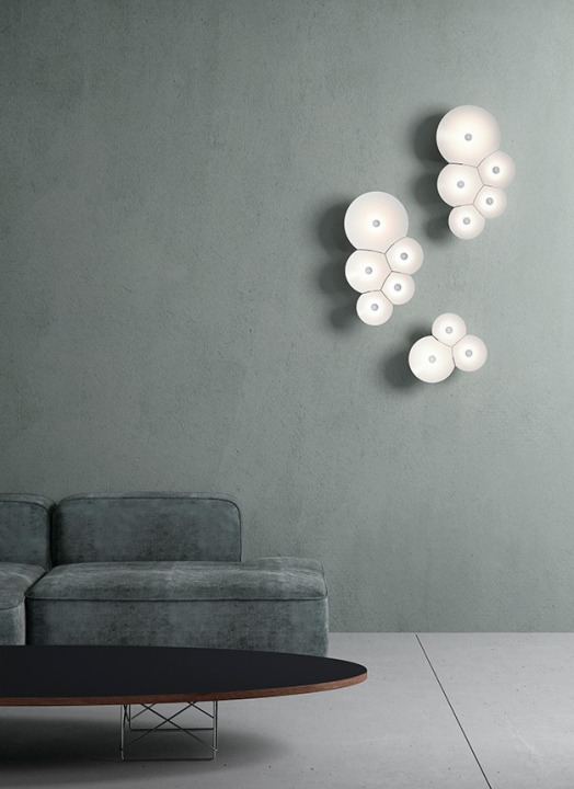 Bulbullia 5 kloszy - Luceplan - lampa sufitowo-ścienna – zdjęcie 5