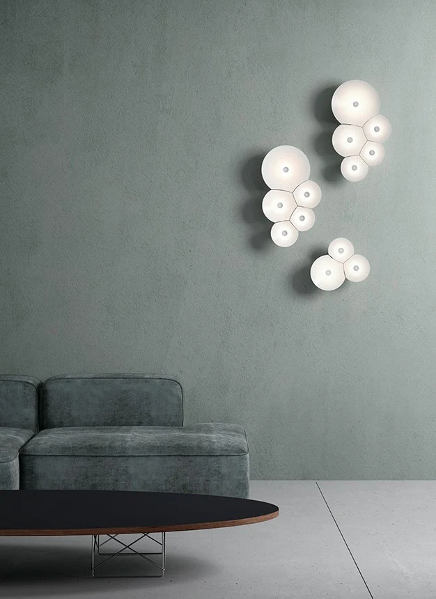 Bulbullia 5 kloszy - Luceplan - lampa sufitowo-ścienna – zdjęcie 5