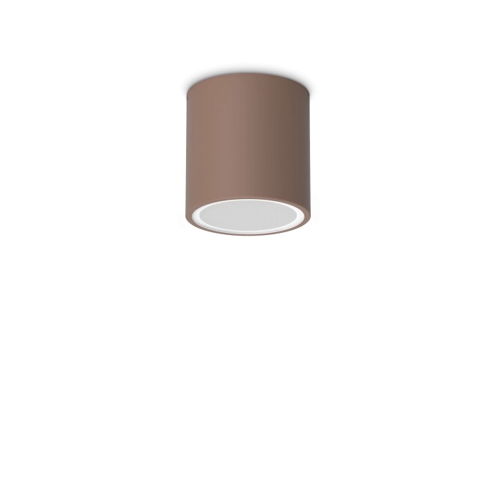 Techo PL1 Round D09 - Ideal Lux - plafon zewnętrzny – kolor Kawowy (coffee) (nr kat. 318134)
