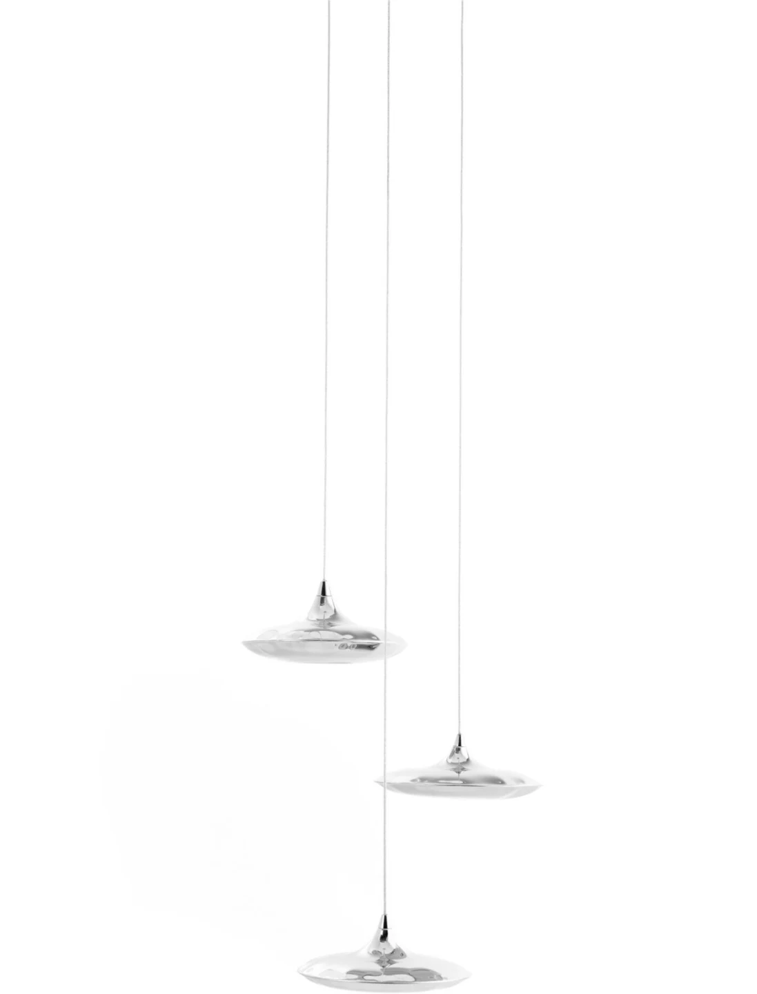 Lampin 17 Set 3 - Zieta - zestaw 3 × lampa wisząca – kolor Inox Polished (nr kat. ZE-LAMPIN-17-SET3-INX-30)