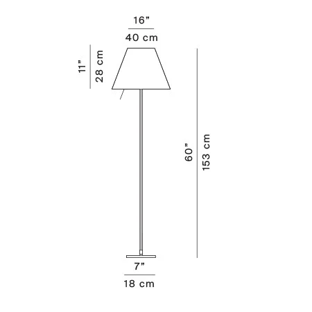 Costanza stała - Luceplan - lampa podłogowa – zdjęcie 7