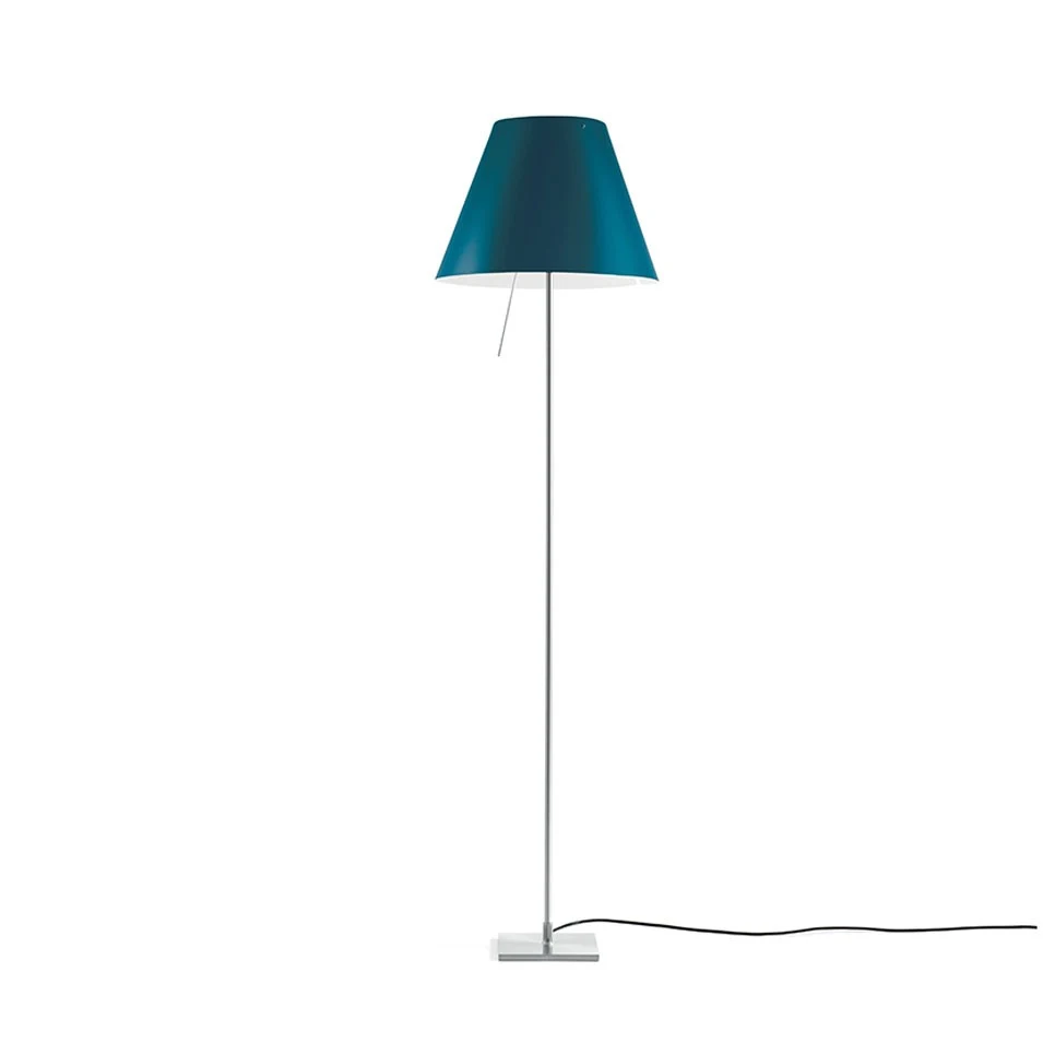 Costanza stała - Luceplan - lampa podłogowa (nr kat. LP-D13TIF-FIXED-PETROL-ON-OFF)