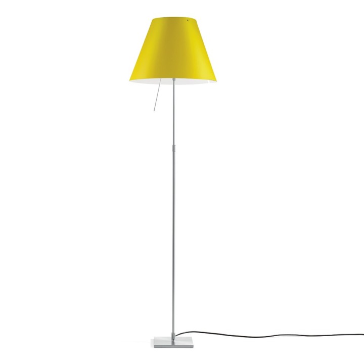 Costanza teleskopowa - Luceplan - lampa podłogowa – kolor Aluminium (nr kat. LP-D13T-TELESCOPIC-ALU-SMART-ON)
