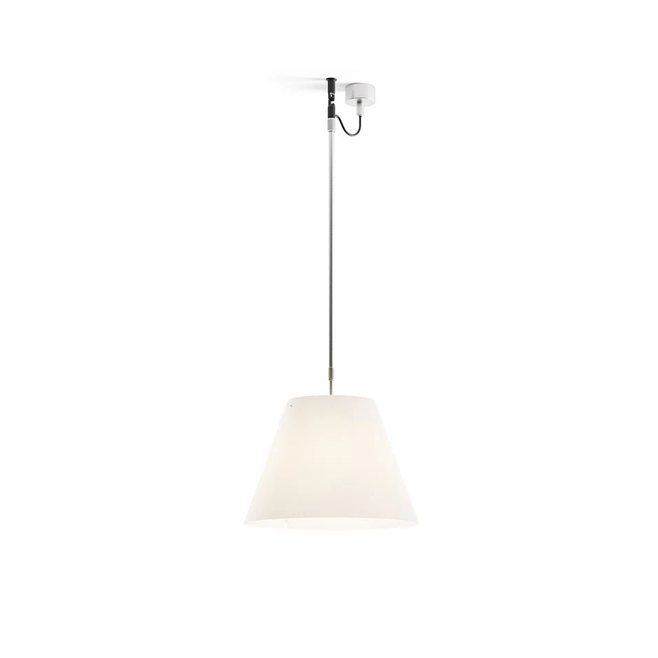 Costanza teleskopowa - Luceplan - lampa wisząca (nr kat. LP-D13S-TELESCOPIC-WHITE)
