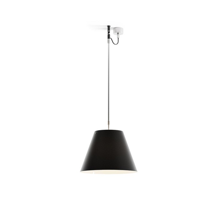 Costanza teleskopowa - Luceplan - lampa wisząca (nr kat. LP-D13S-TELESCOPIC-BLACK)