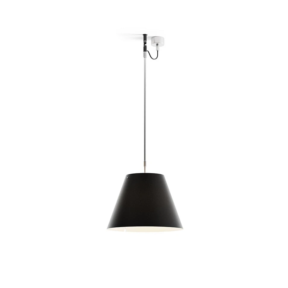Costanza teleskopowa - Luceplan - lampa wisząca (nr kat. LP-D13S-TELESCOPIC-BLACK)