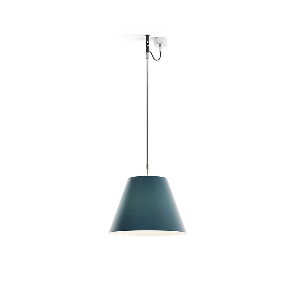 Costanza teleskopowa - Luceplan - lampa wisząca (nr kat. LP-D13S-TELESCOPIC-PETROL)
