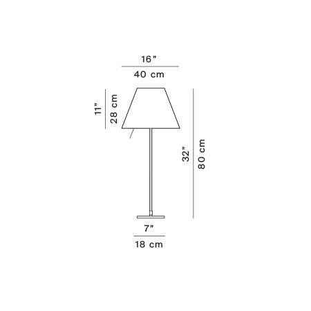 Costanza stała - Luceplan - lampa stołowa – zdjęcie 7