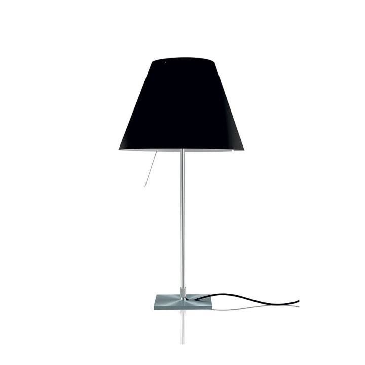Costanza stała - Luceplan - lampa stołowa (nr kat. LP-D13IF-FIXED-BLACK-ON-OFF)