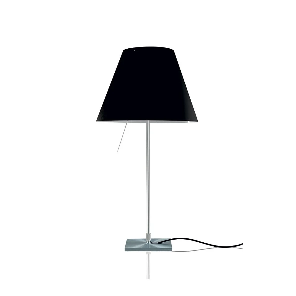 Costanza stała - Luceplan - lampa stołowa (nr kat. LP-D13IF-FIXED-BLACK-ON-OFF)