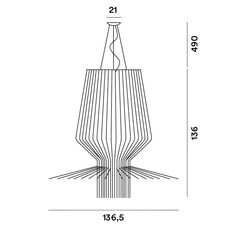 Allegro Assai - Foscarini - lampa wisząca – zdjęcie 4