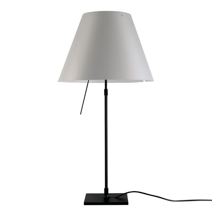 Costanza teleskopowa - Luceplan - lampa stołowa – kolor Czarny (nr kat. LP-D13-TELESCOPIC-BLACK-MISTIC-O)