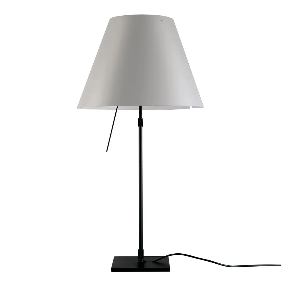 Costanza teleskopowa - Luceplan - lampa stołowa – kolor Czarny (nr kat. LP-D13-TELESCOPIC-BLACK-MISTIC-O)
