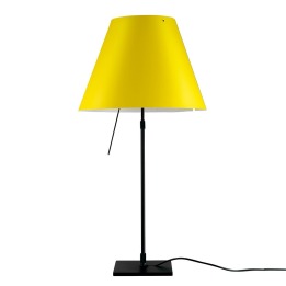 Costanza teleskopowa - Luceplan - lampa stołowa – kolor Czarny (nr kat. LP-D13-TELESCOPIC-BLACK-SMART-ON)