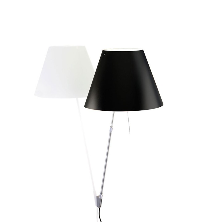 Costanza teleskopowa - Luceplan - kinkiet (nr kat. LP-D13A-TELESCOPIC-BLACK)