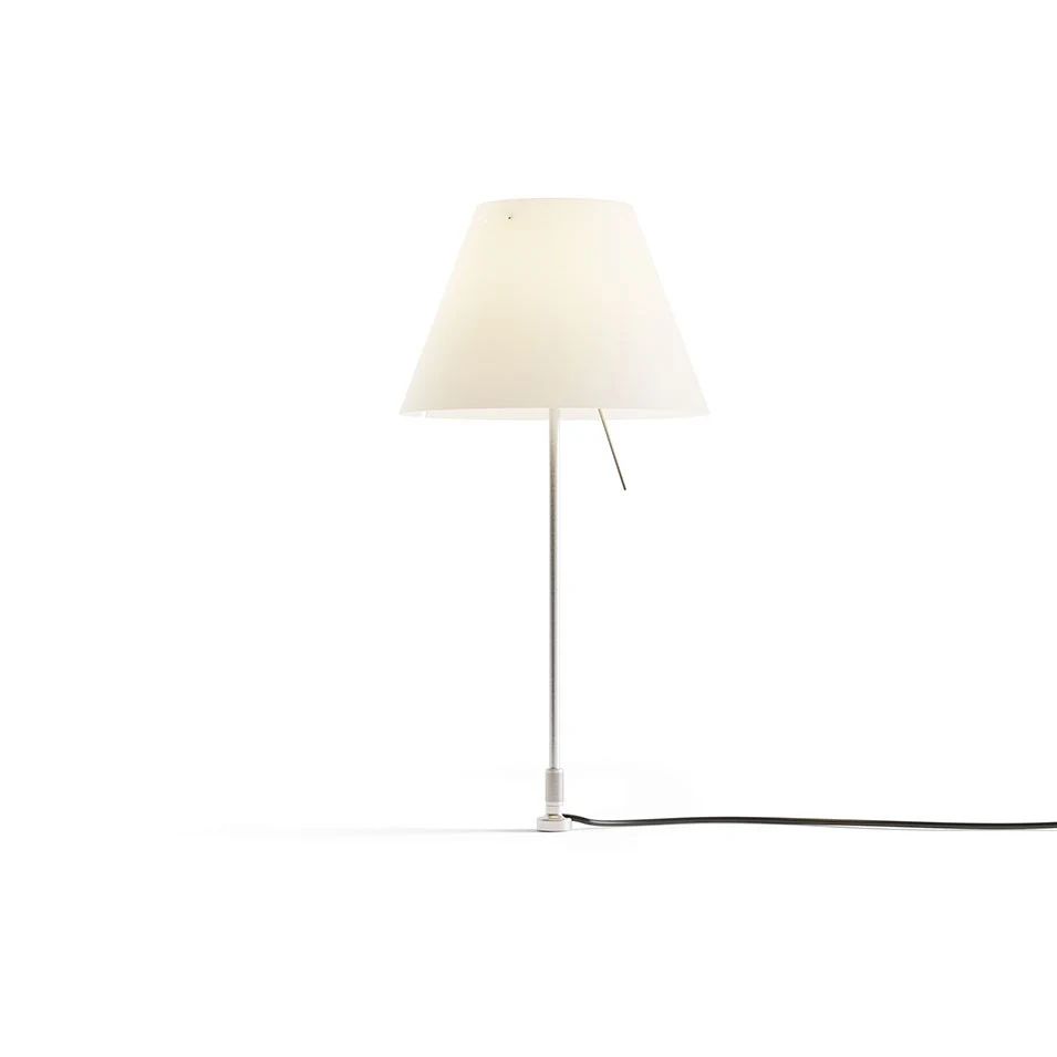 Costanzina na trzpieniu montażowym - Luceplan - lampa stołowa (nr kat. LP-D13PIPT-FIXING-PIN-WHITE)