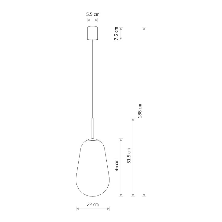 Lampa wisząca PEAR M - Nowodvorski – zdjęcie 7