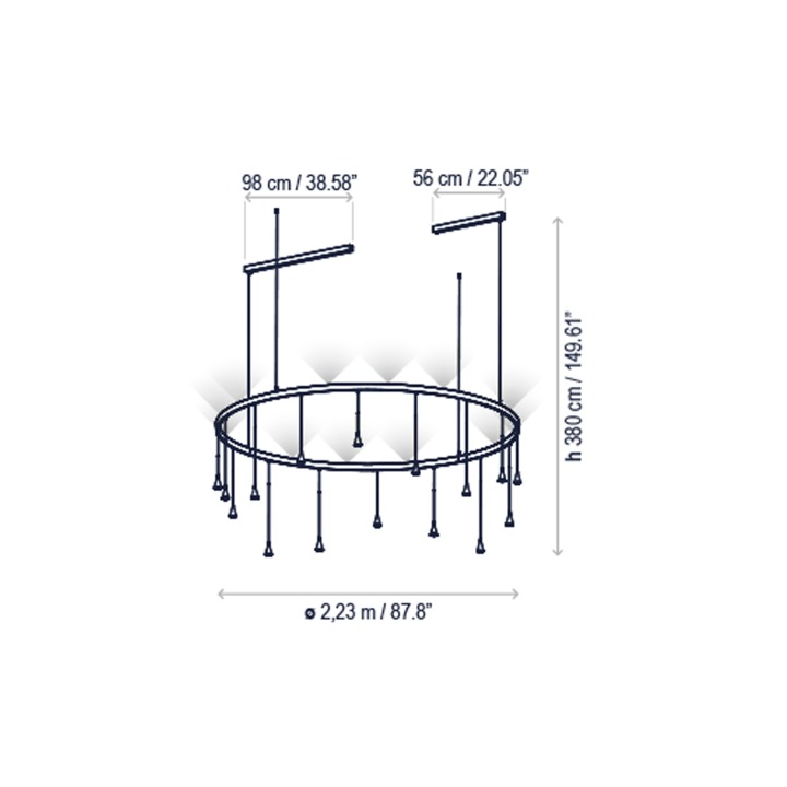 Skybell Circle - Bover - lampa wisząca (nr kat. 35753219056)