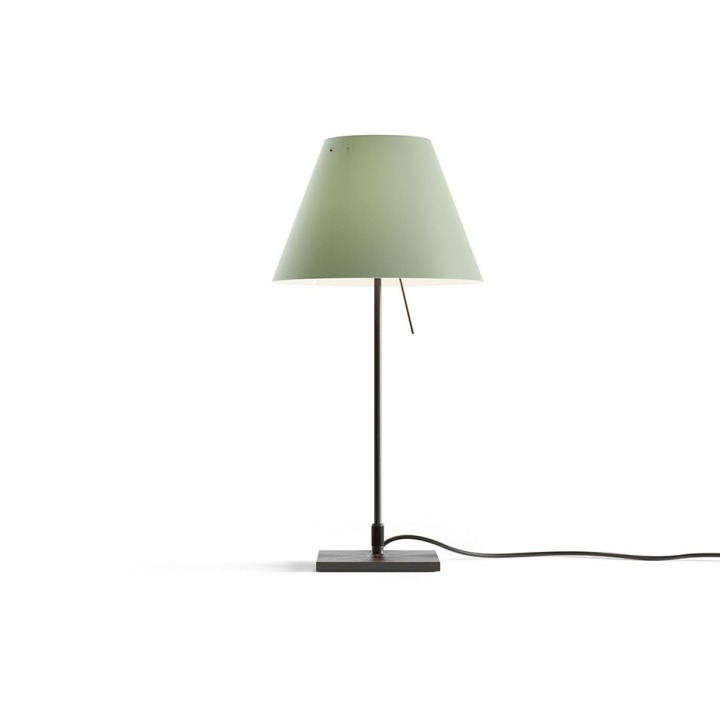 Costanzina z podstawą - Luceplan - lampa stołowa – kolor Czarny (nr kat. LP-D13PI-WITH-BASE-BLACK-COMFOR)