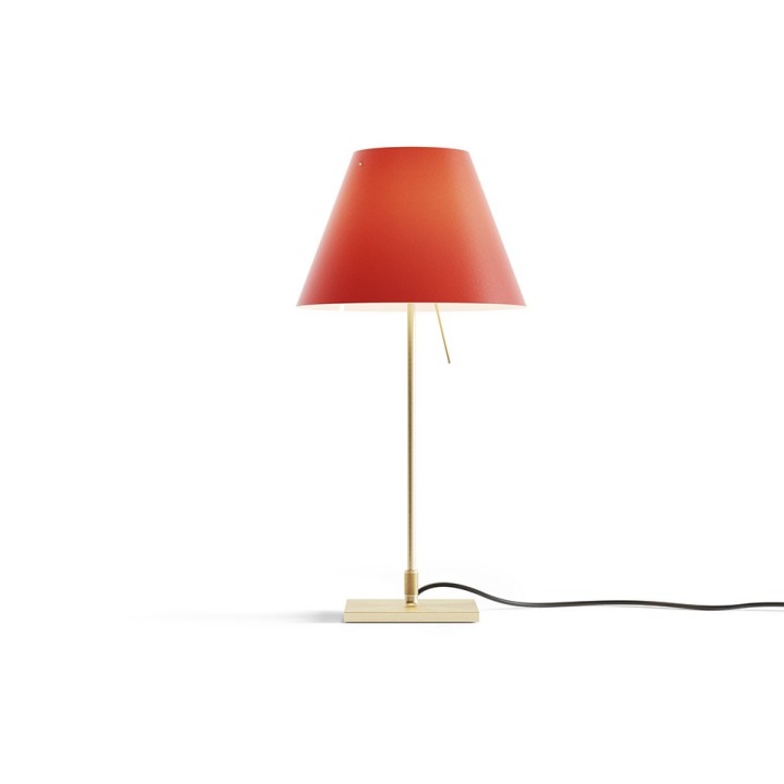 Costanzina z podstawą - Luceplan - lampa stołowa – kolor Mosiądz (nr kat. LP-D13PI-WITH-BASE-BRASS-PRIMAR)