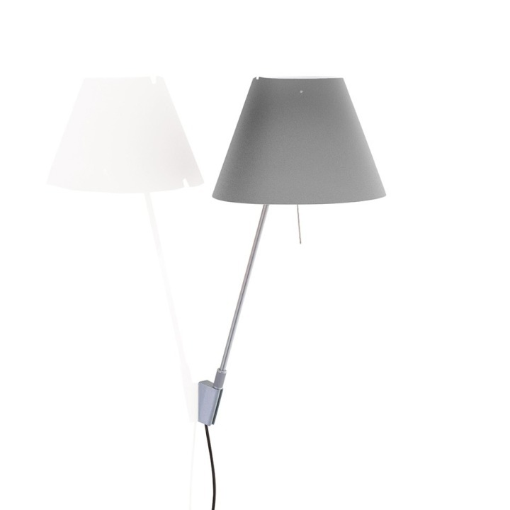 Costanzina - Luceplan - kinkiet – kolor Aluminium (nr kat. LP-D13API-ALU-CONCRE)