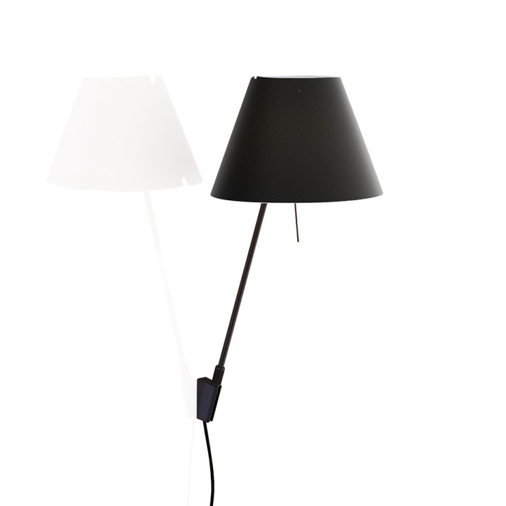 Costanzina - Luceplan - kinkiet – kolor Czarny (nr kat. LP-D13API-BLACK-BLACK)