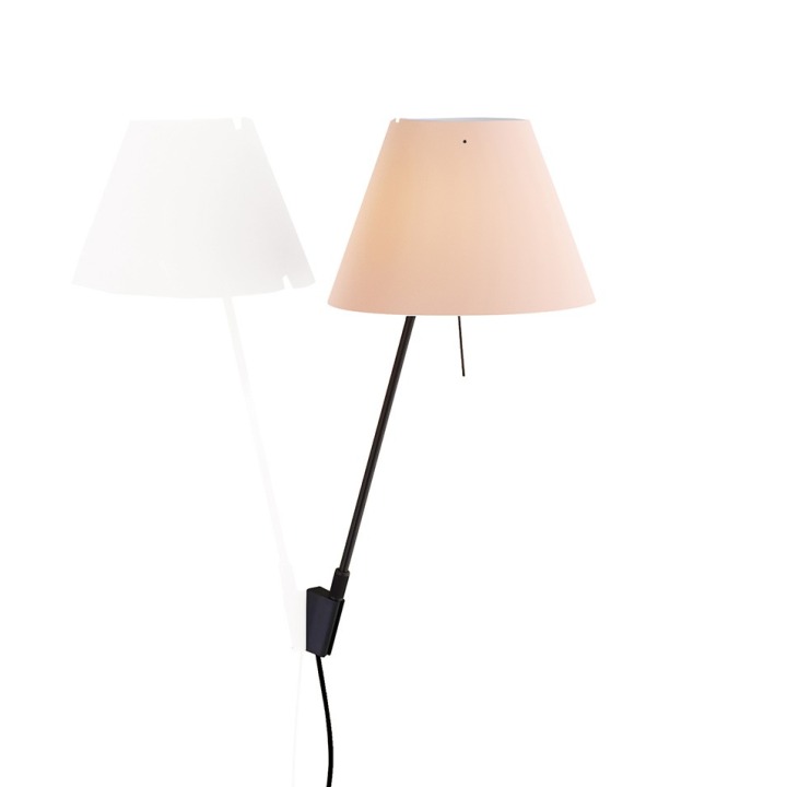 Costanzina - Luceplan - kinkiet – kolor Czarny (nr kat. LP-D13API-BLACK-SOFT-S)