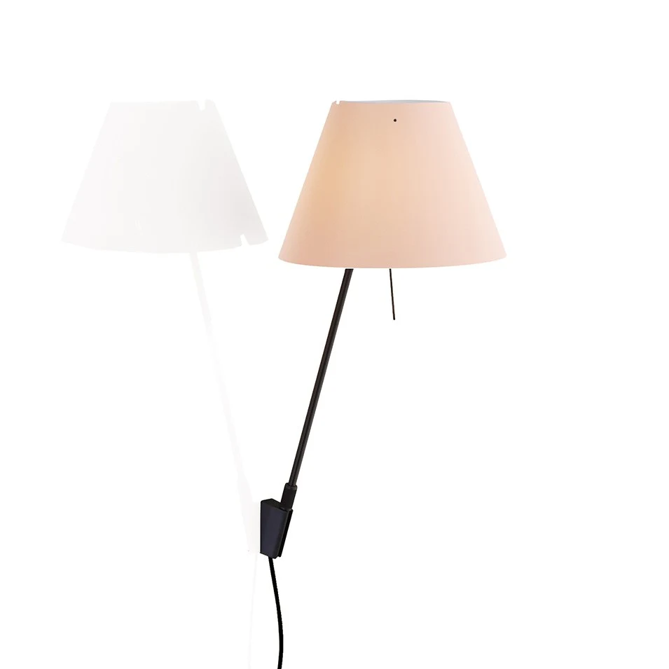 Costanzina - Luceplan - kinkiet – kolor Czarny (nr kat. LP-D13API-BLACK-SOFT-S)