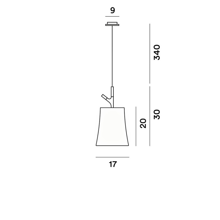 Birdie Piccola - Foscarini - lampa wisząca – zdjęcie 3