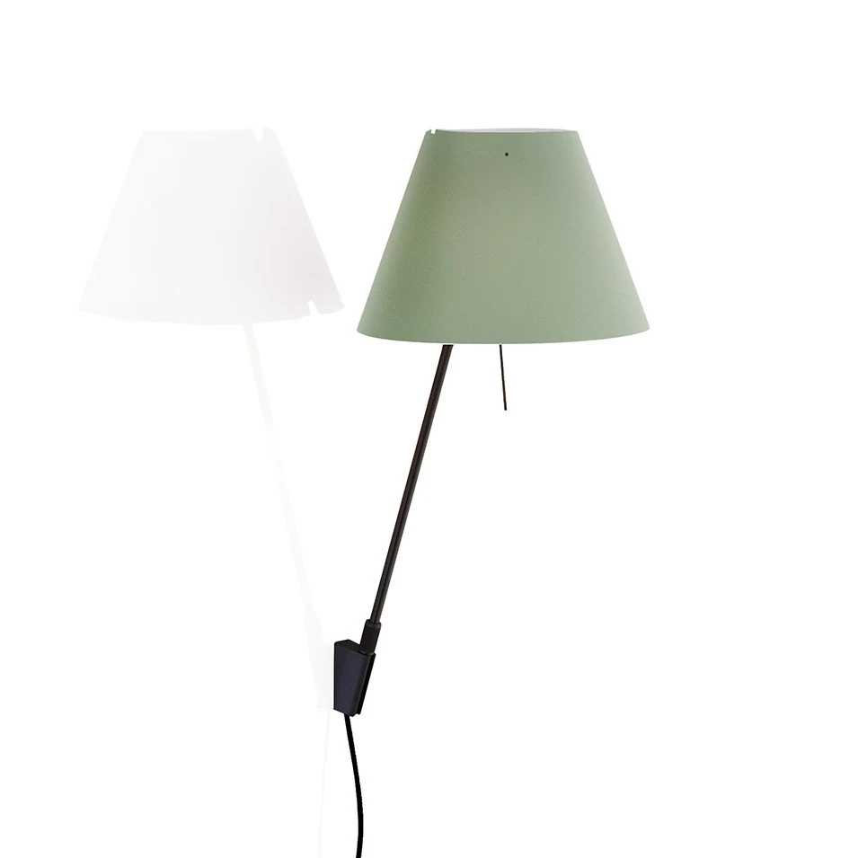 Costanzina - Luceplan - kinkiet – kolor Czarny (nr kat. LP-D13API-BLACK-COMFOR)